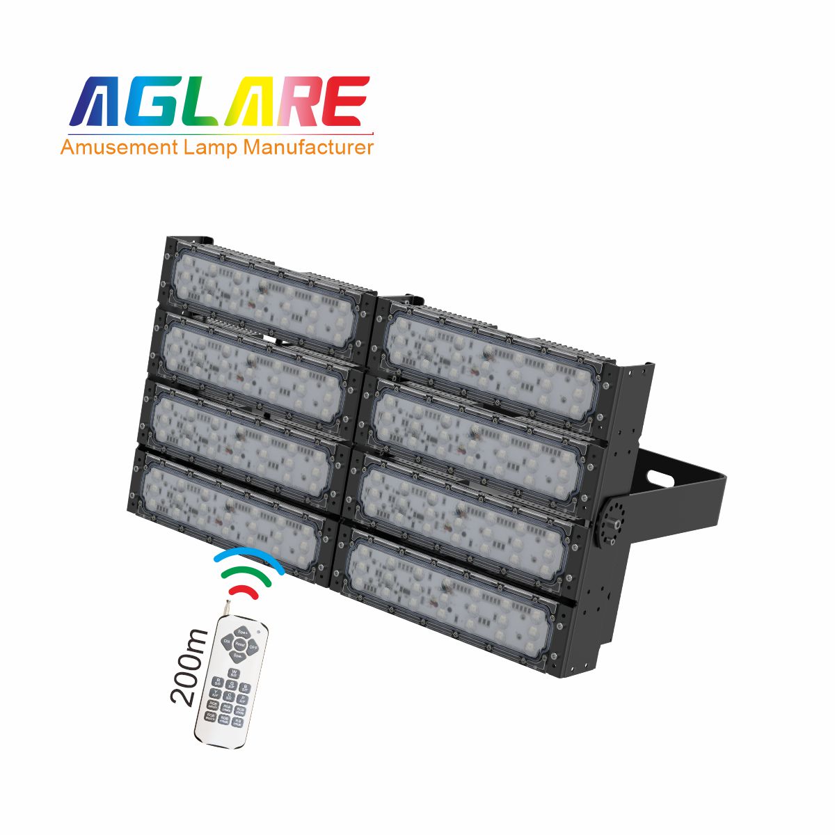 400WLED彩色投光灯泛光灯,变色户外射灯带遥？？？仄