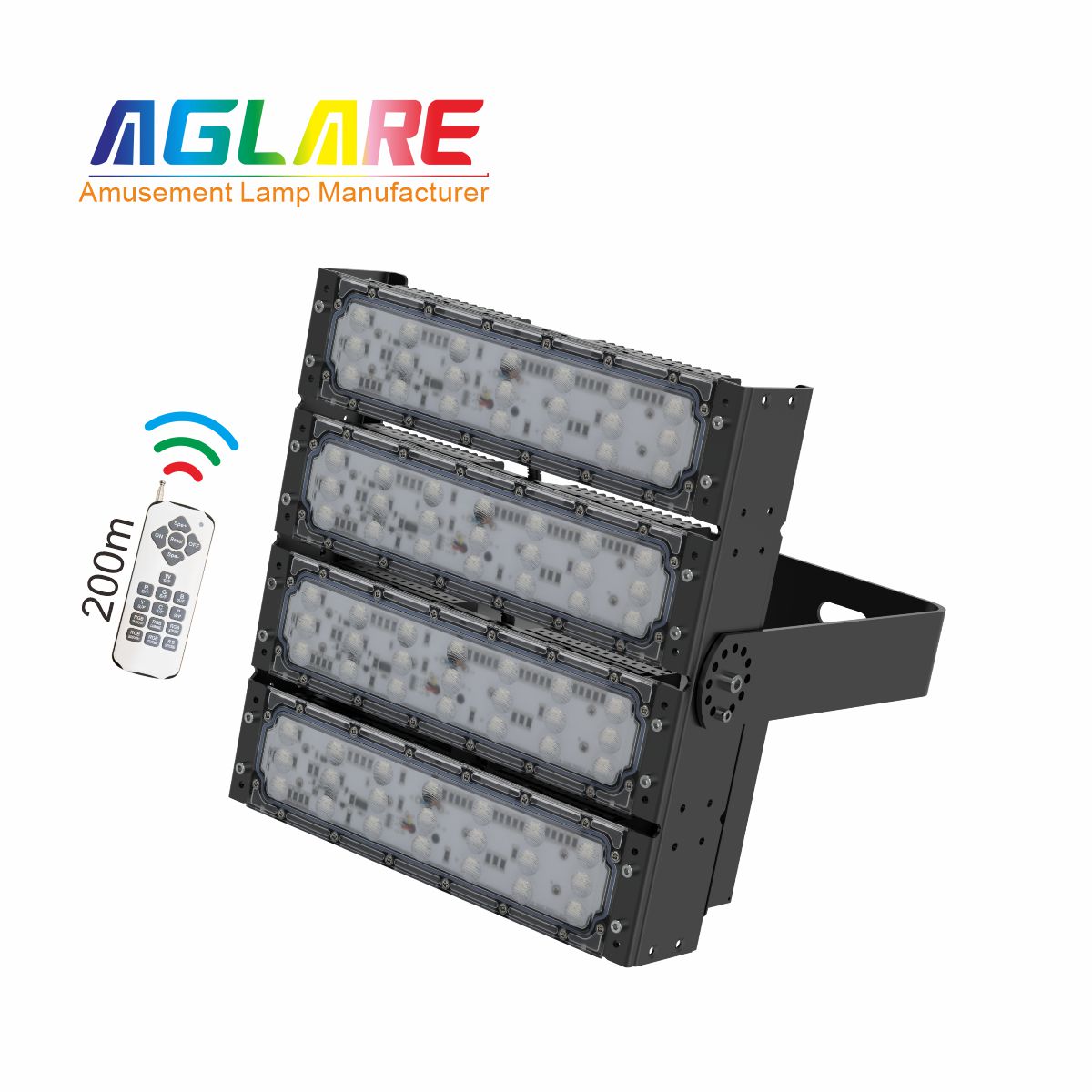 200W RGB彩色投光灯,变色户外射灯带遥？？？仄