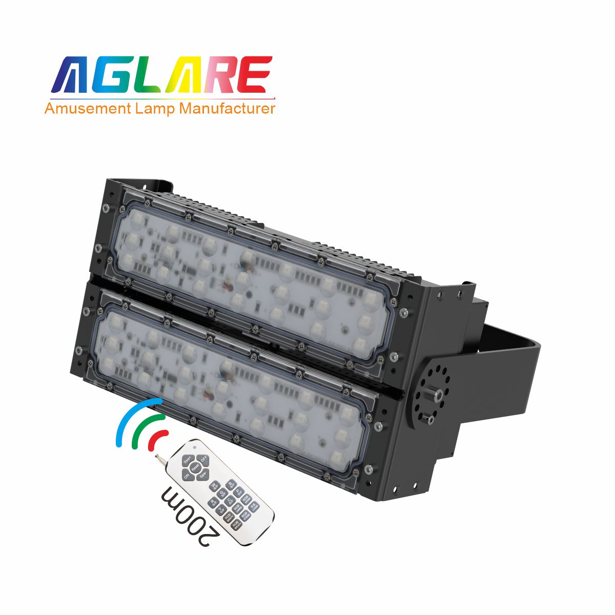 100W LED彩色泛光灯 RGB投光灯带遥？？？仄